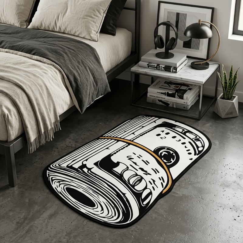 Retro Gaming Gadgets - American Retro Rolled‑Up Money Rug Unique