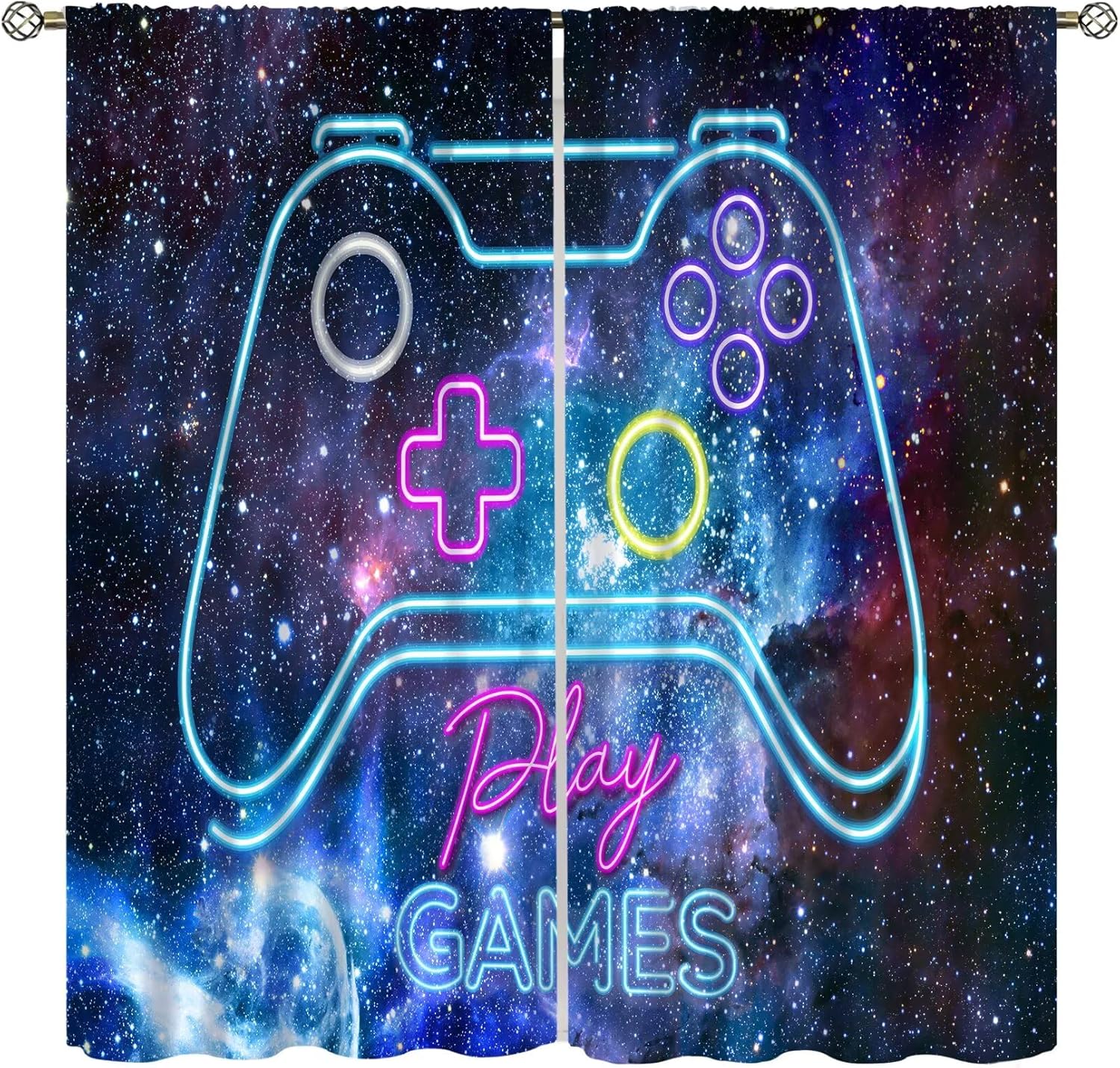 Retro Gaming Youtube - Gaming Blackout Curtains Retro Video Game