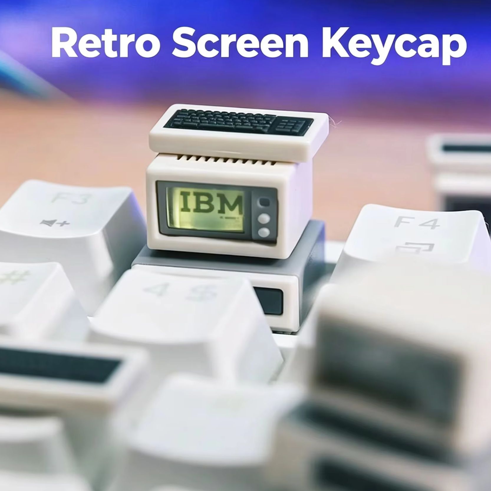 Retro Gaming Expo - Backlit Retro Computer Keycap Custom Computer