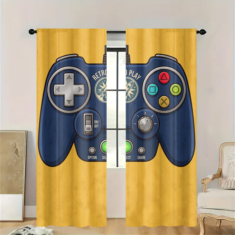 Gaming Controller Curtain Pane - Retro Gaming Youtube review and price