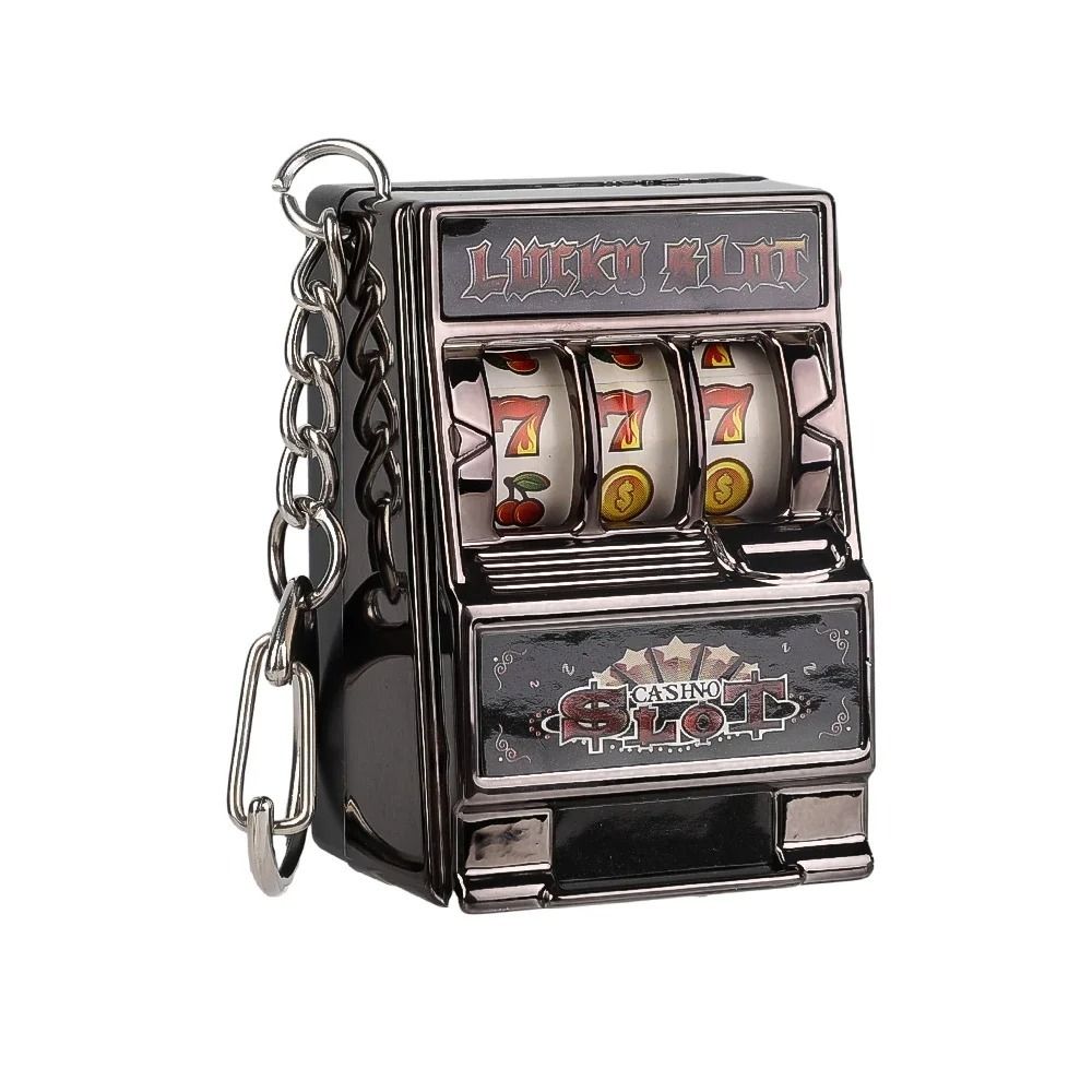 Mini Gambling Slot Machine Key - Retro Gaming Keychain review and price