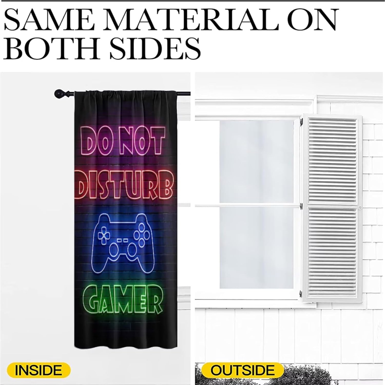 Gaming Gamer Curtain Curtains  - Retro Gaming Youtube review and price