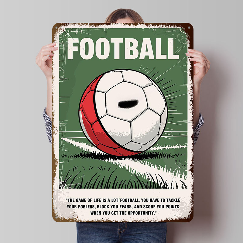 Soccer Ball Quotes Poster Cust - Retro Gaming Quotes review and price