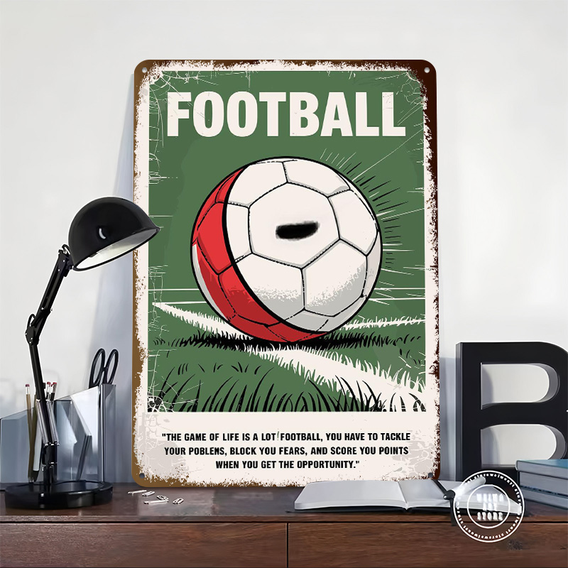 Soccer Ball Quotes Poster Cust - Retro Gaming Quotes review and price