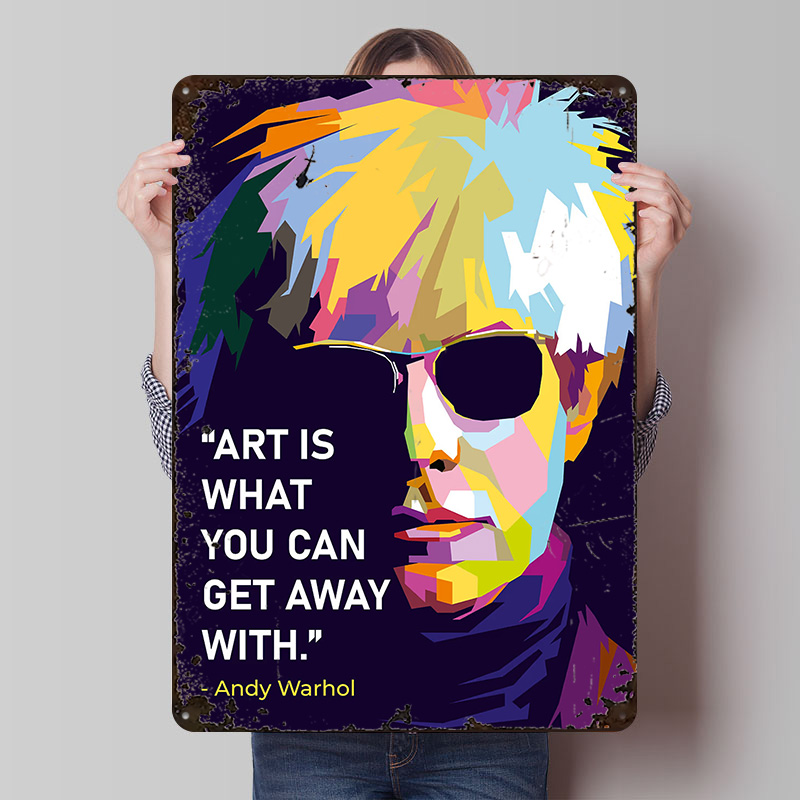 Andy Warhol Quote Poster Custo - Retro Gaming Quotes review and price