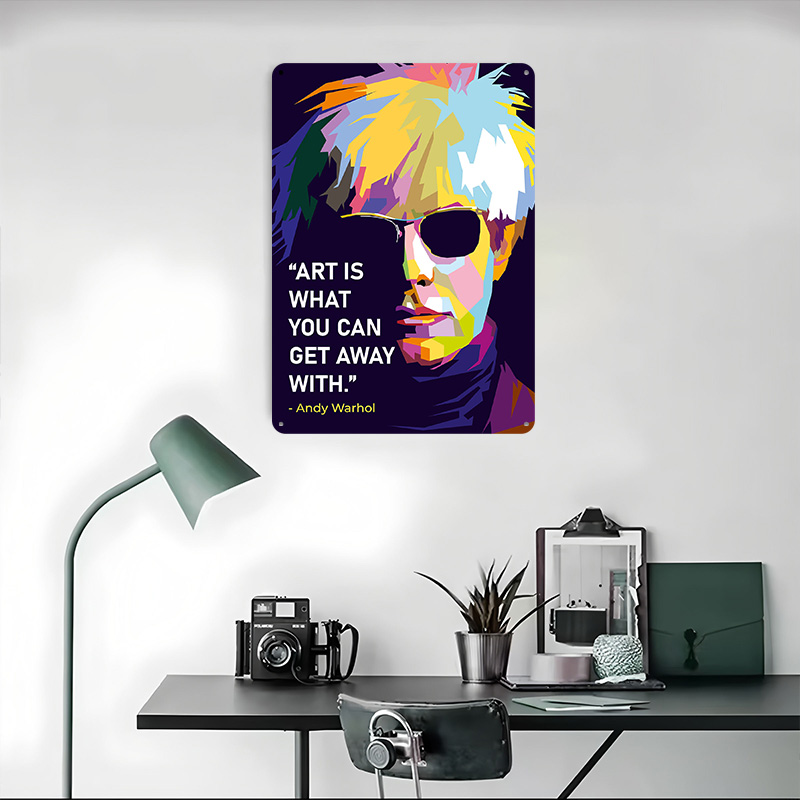 Andy Warhol Quote Poster Custo - Retro Gaming Quotes review and price