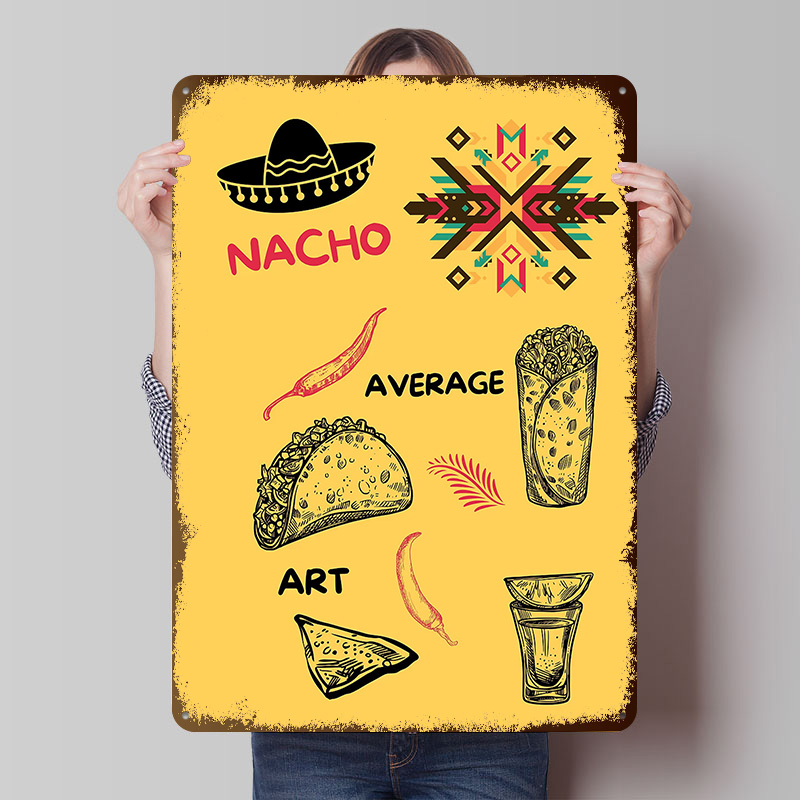 Mexican Food on Yellow Backgro - Background Retro Gaming review and price