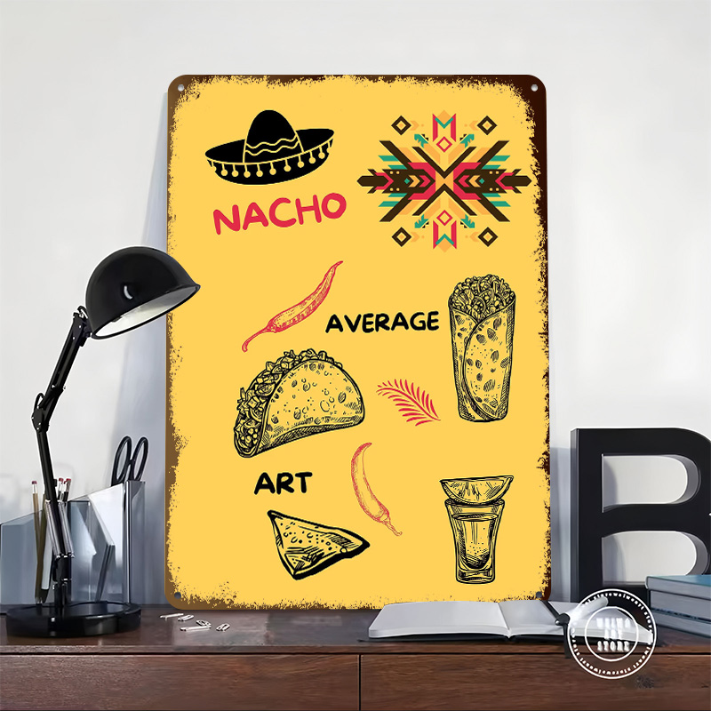 Mexican Food on Yellow Backgro - Background Retro Gaming review and price