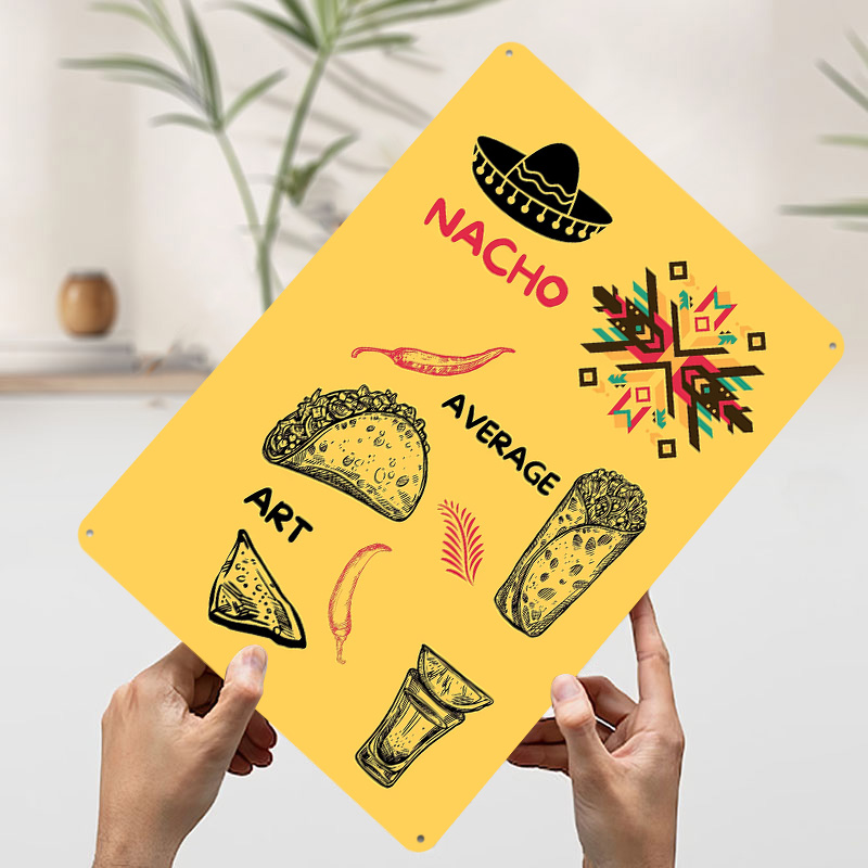 Mexican Food on Yellow Backgro - Background Retro Gaming review and price