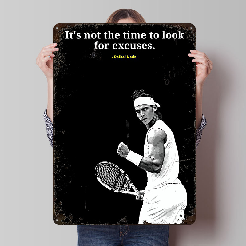 Rafael Nadal Quotes Metal Post - Retro Gaming Quotes review and price
