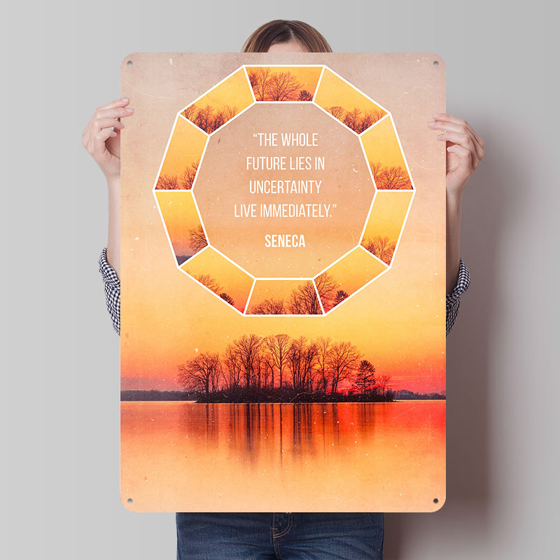 Seneca Quote 4 Printed Poster  - Retro Gaming Quotes review and price