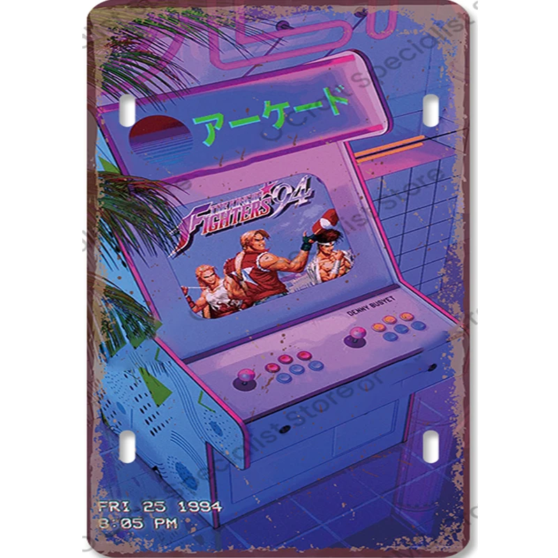 Vintage Gaming Metal Sign Retr - Retro Gaming Arcade Console review and price