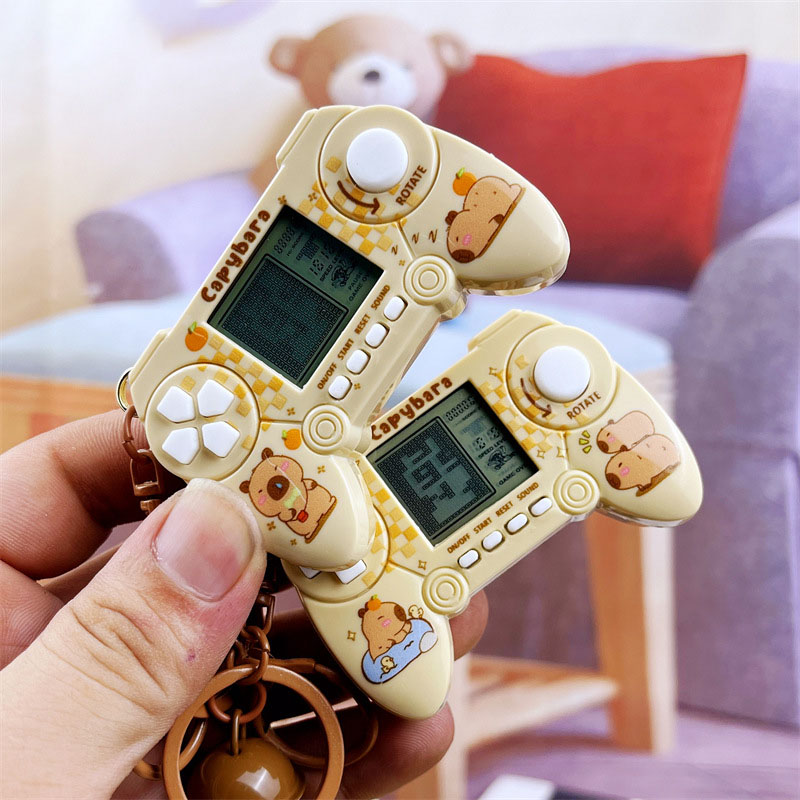 Capybara Mini Game Machine Key - Retro Gaming Keychain review and price