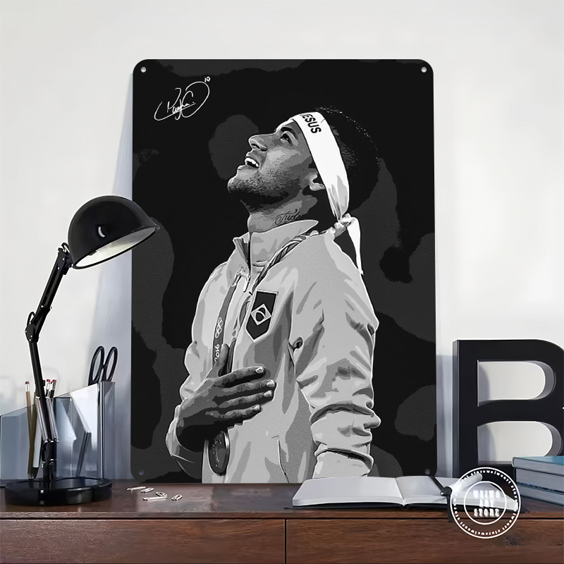 Neymar Jr. Portrait Poster Cus - Retro Gaming Gadgets review and price