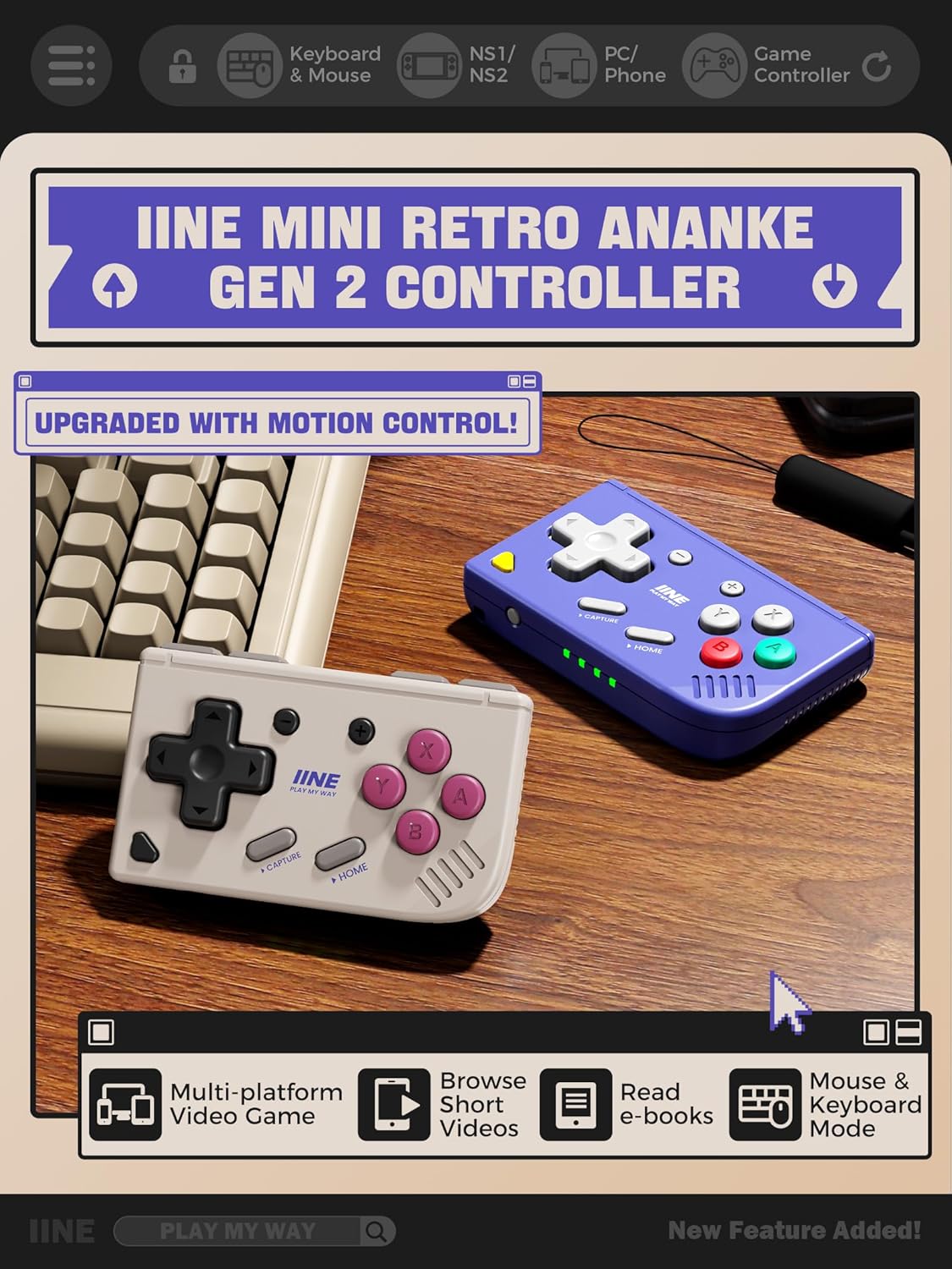 Mini Retro Game Controller,Poc - Retro Gaming Keychain review and price