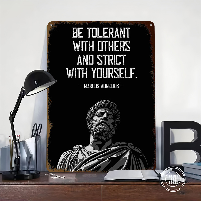 Marcus Aurelius Quote Metal Po - Retro Gaming Quotes review and price