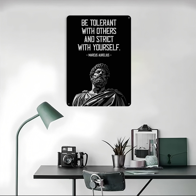 Marcus Aurelius Quote Metal Po - Retro Gaming Quotes review and price