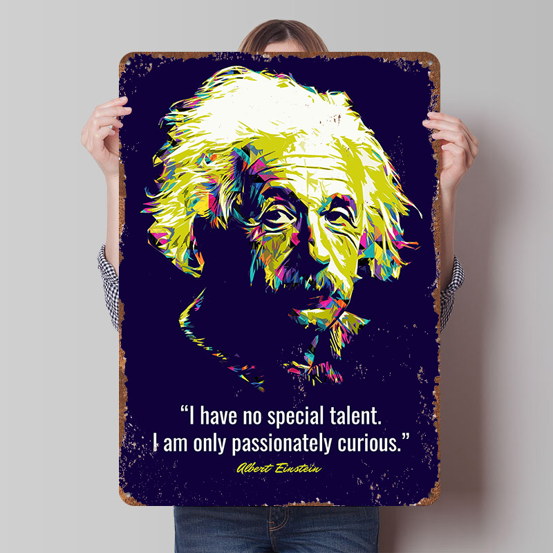 Quotes Albert Einstein Metal P - Retro Gaming Quotes review and price