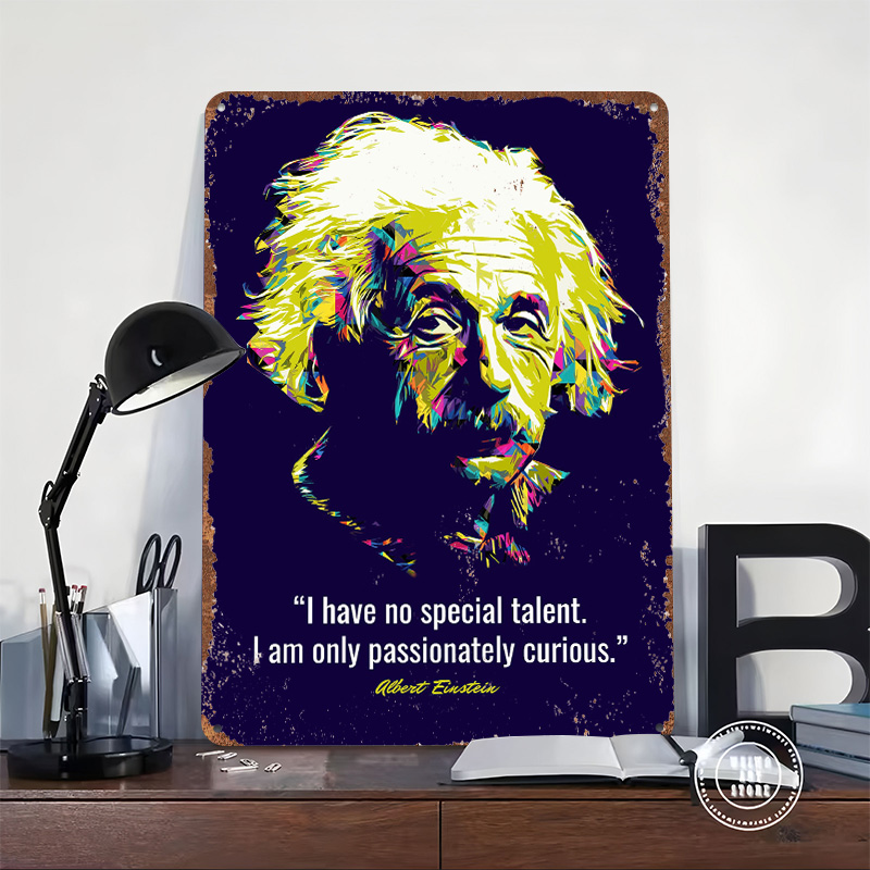 Quotes Albert Einstein Metal P - Retro Gaming Quotes review and price