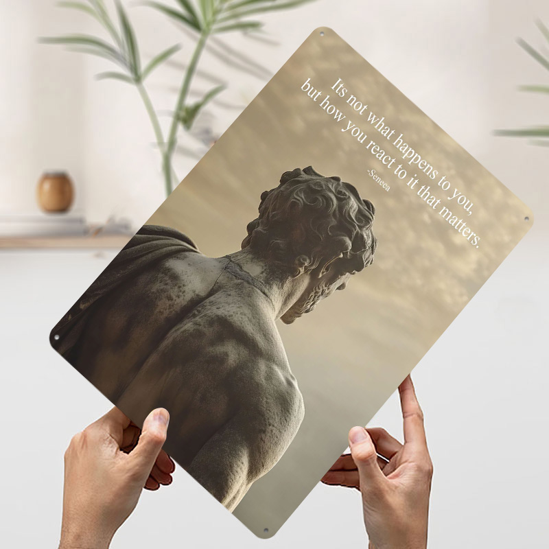 Seneca Stoic Quote Tinplate Po - Retro Gaming Quotes review and price