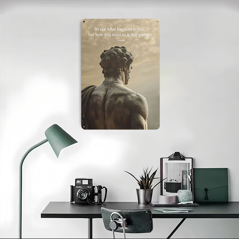 Seneca Stoic Quote Tinplate Po - Retro Gaming Quotes review and price