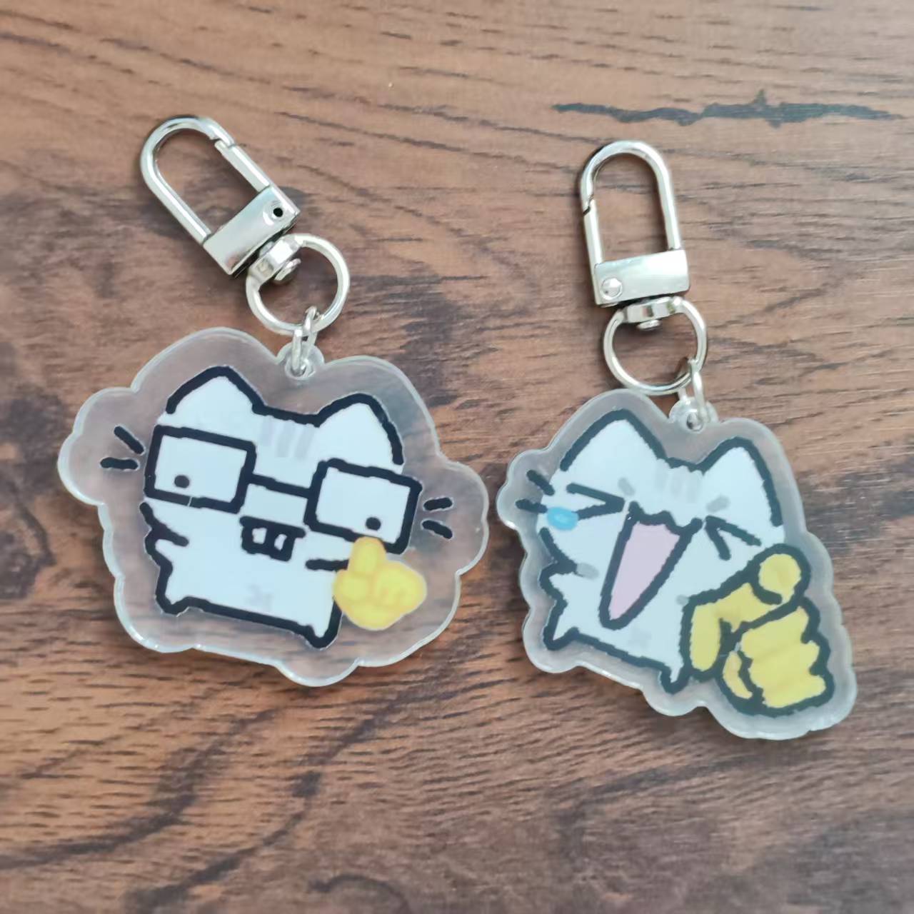 2d Flat Pixel Cat Keychain - G - Retro Gaming Keychain review and price