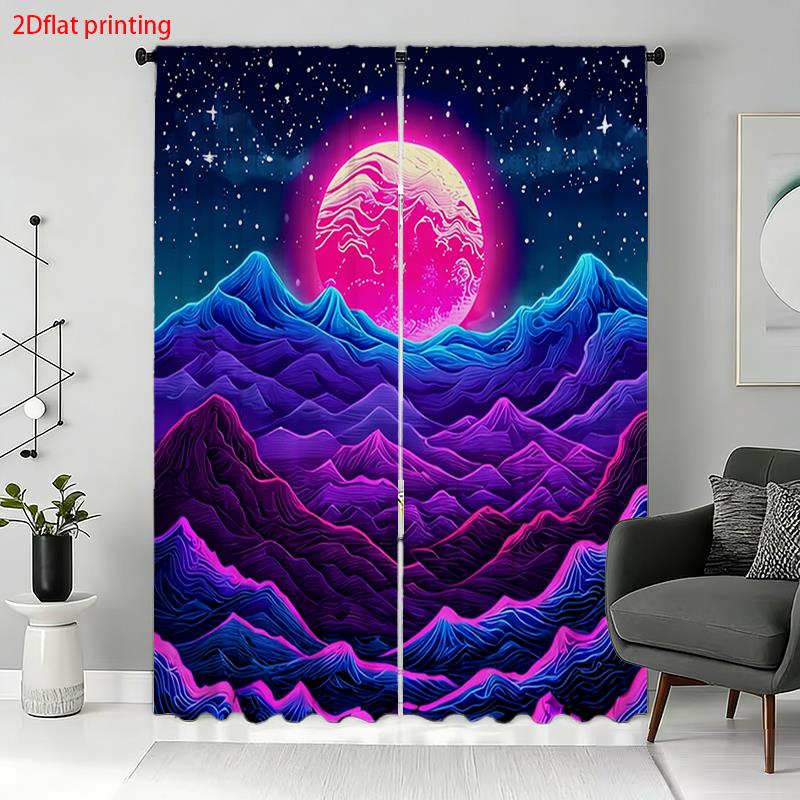 Synthwave Curtains, Neon Mount - Retro Gaming Youtube review and price