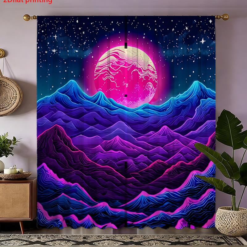 Synthwave Curtains, Neon Mount - Retro Gaming Youtube review and price