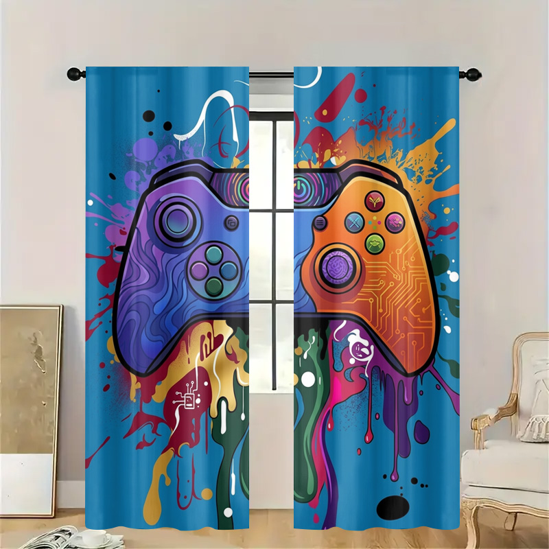 Retro Gaming Curtain Video Gam - Background Retro Gaming review and price