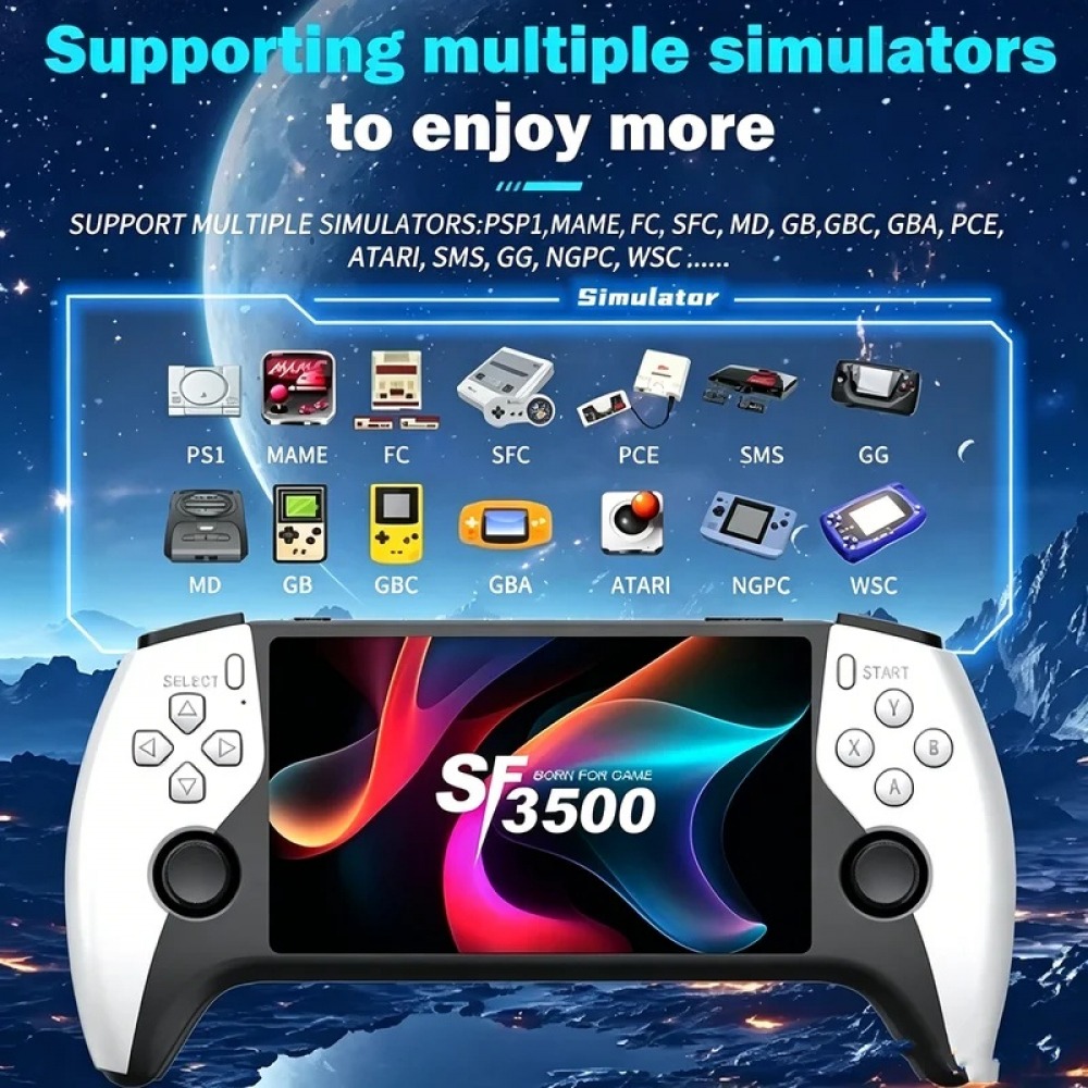 SF3500 5 inch Handheld Game Co - Retro Gaming Gadgets review and price